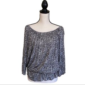 Joie Rayon Off Shoulder Peplum Top